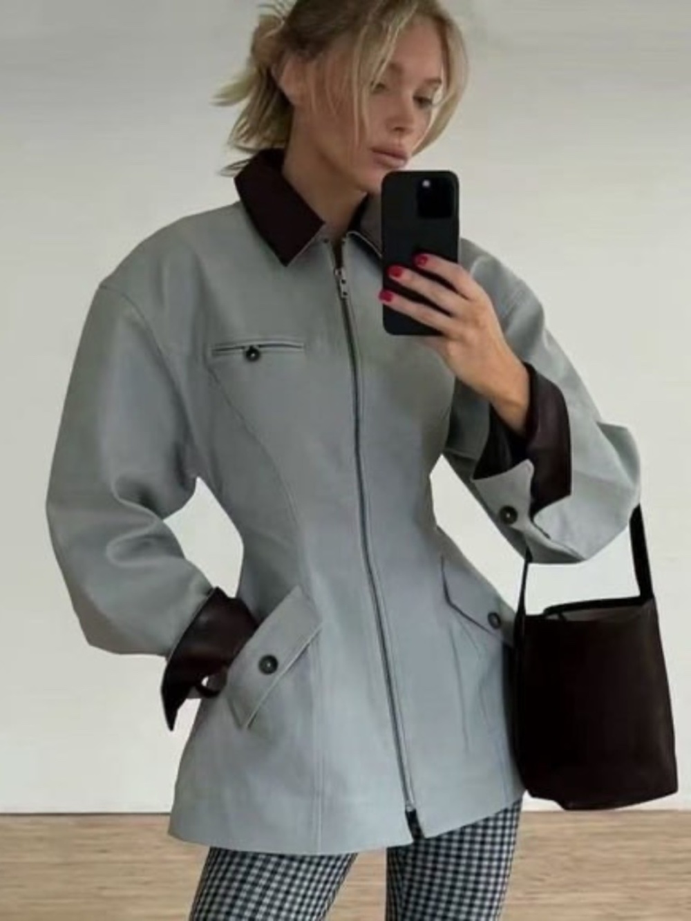 Helsa NWOT The Lady Hunting Jacket With Faux Leather Collar XS SAMPLE SALE